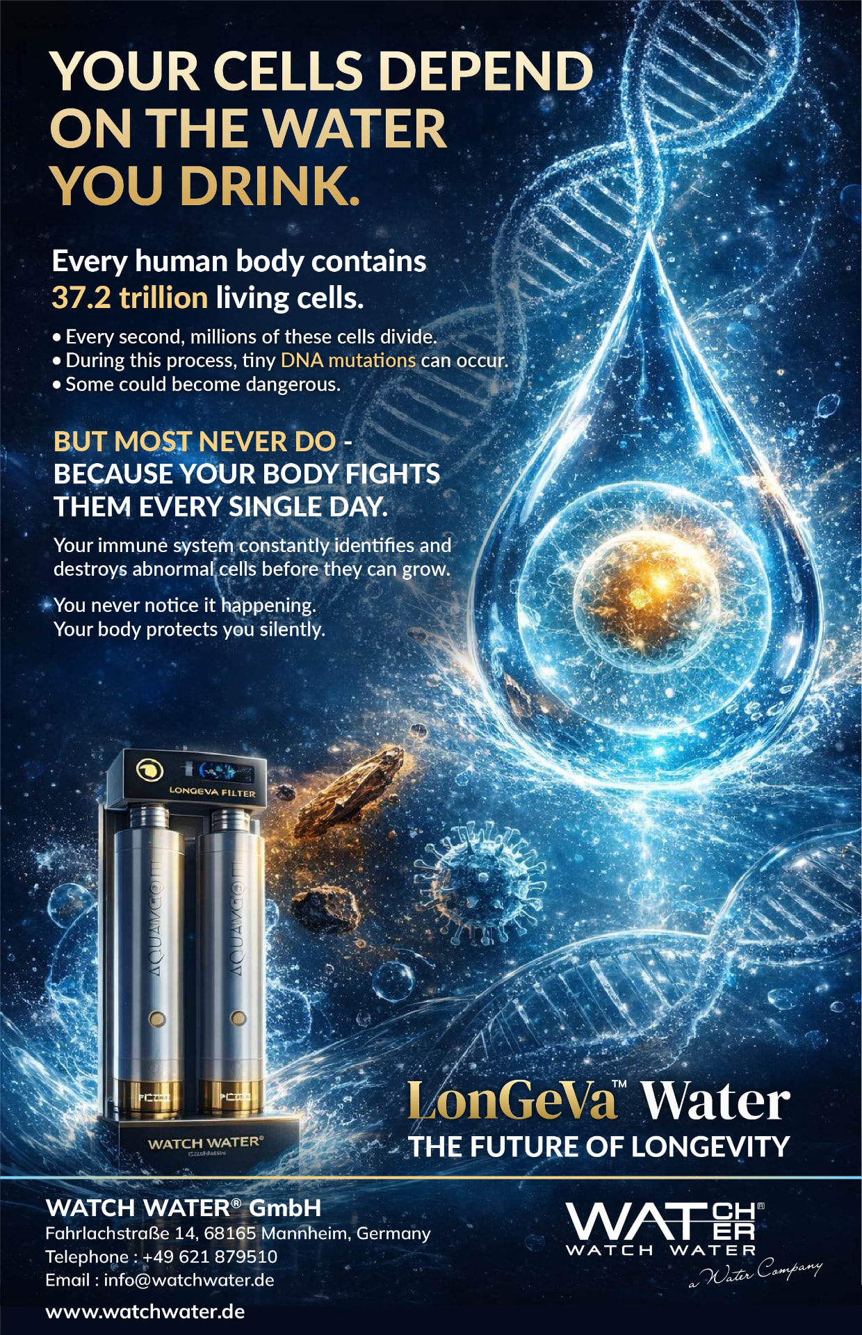 Your Cells Depend on the Water You Drink