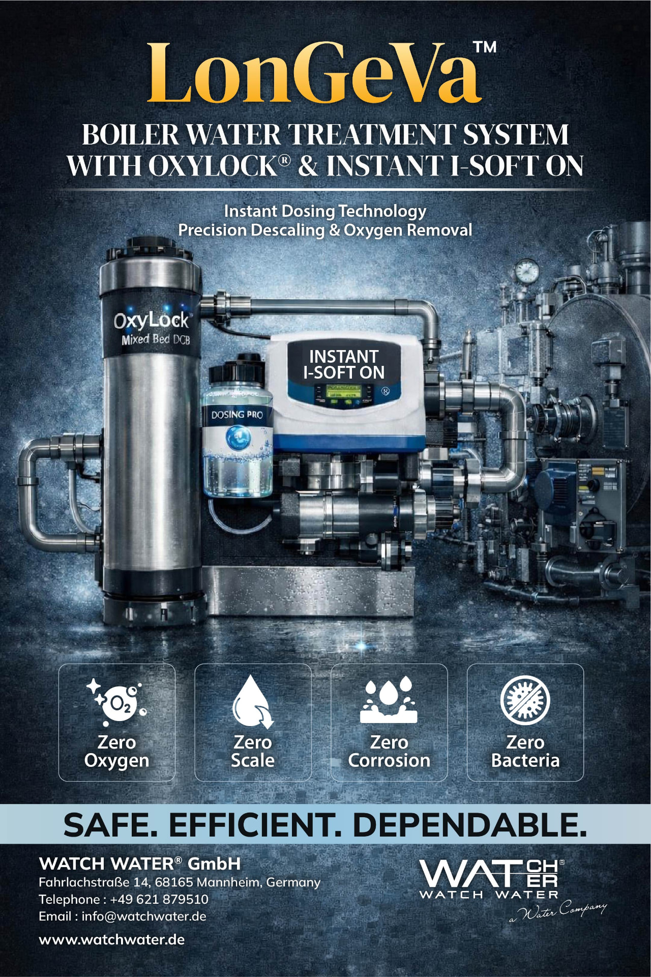 LonGeVa Boiler Water System with OxyLock