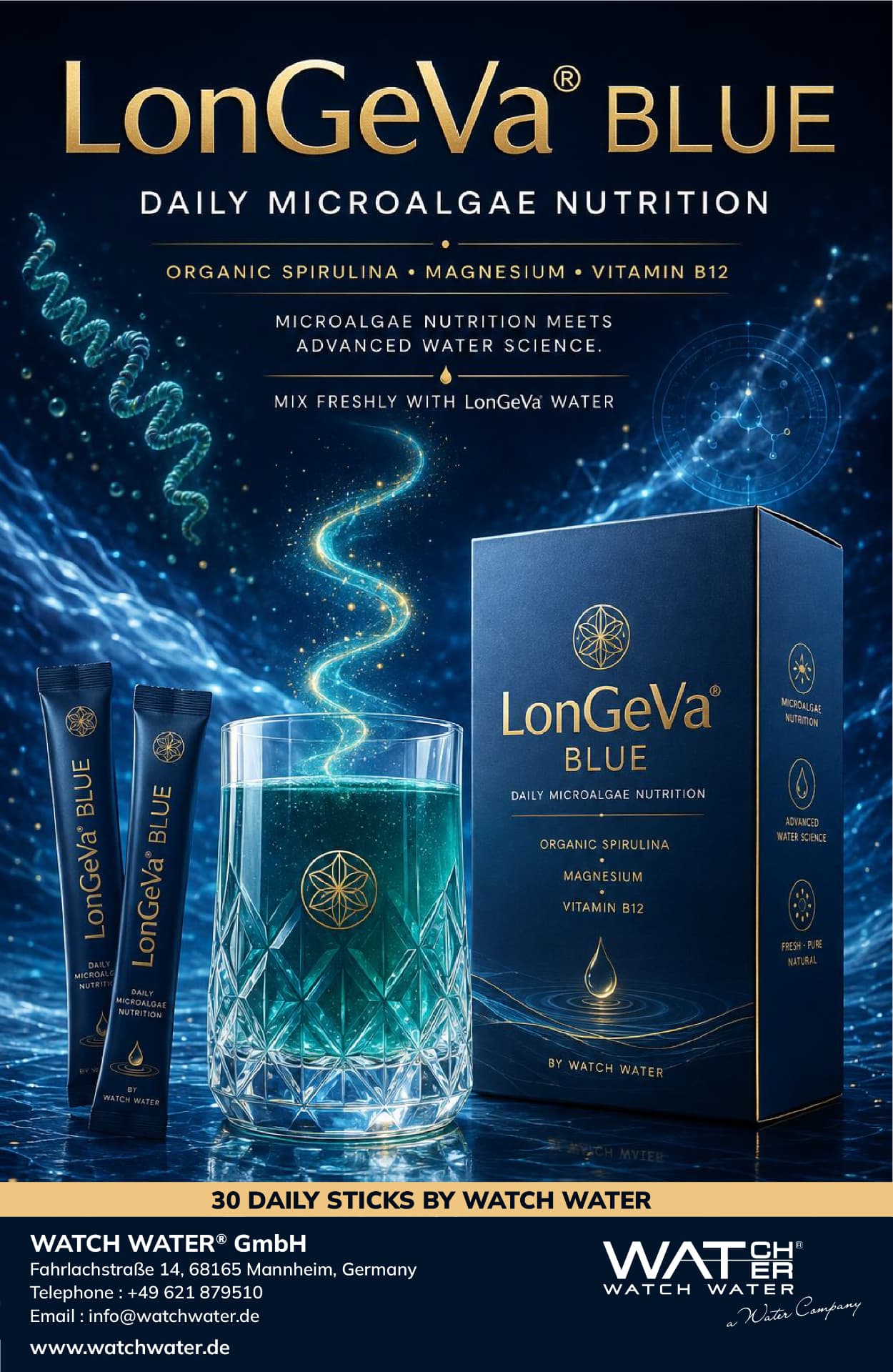 LonGeVa Blue — Daily Microalgae Nutrition