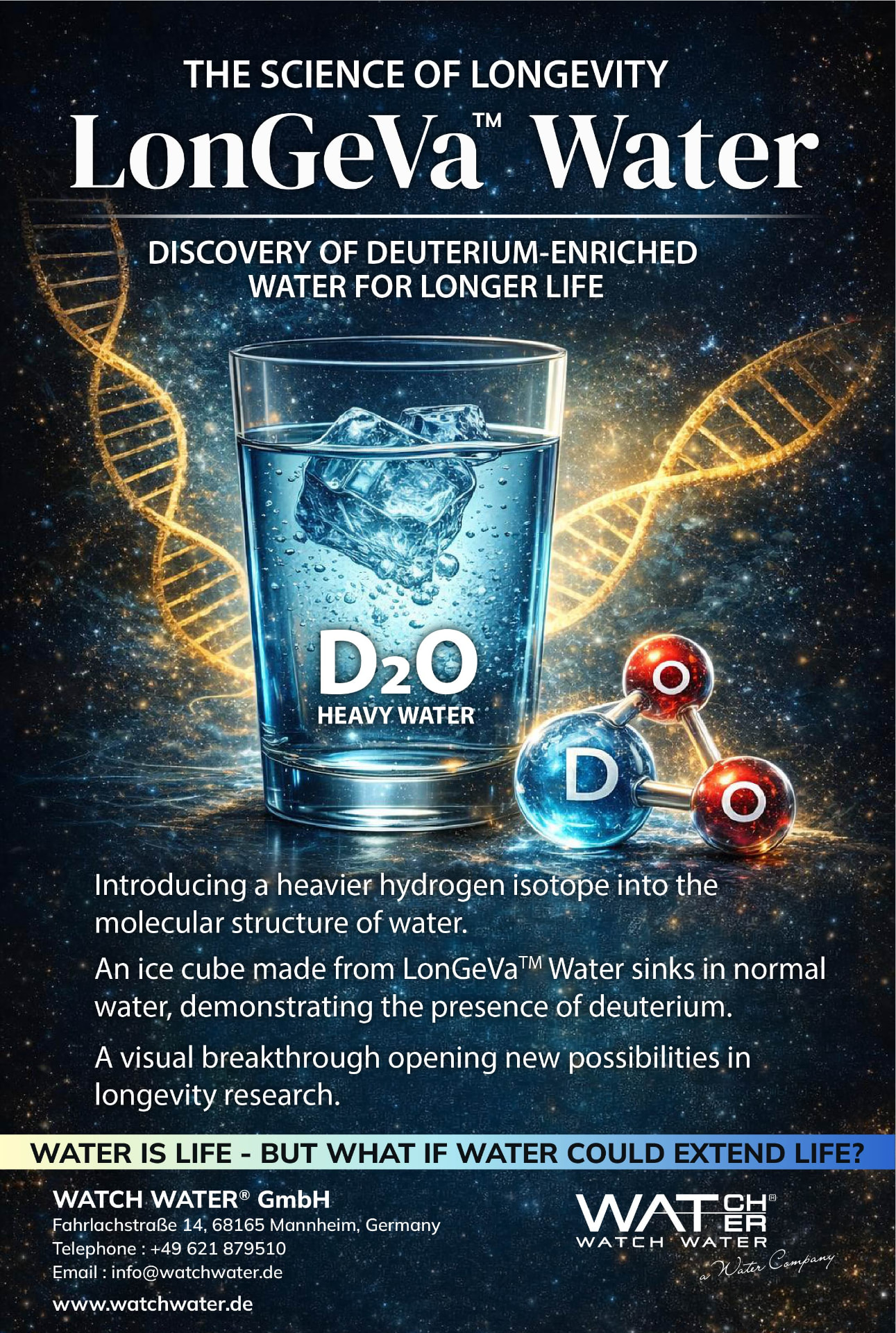Deuterium and LonGeVa Water